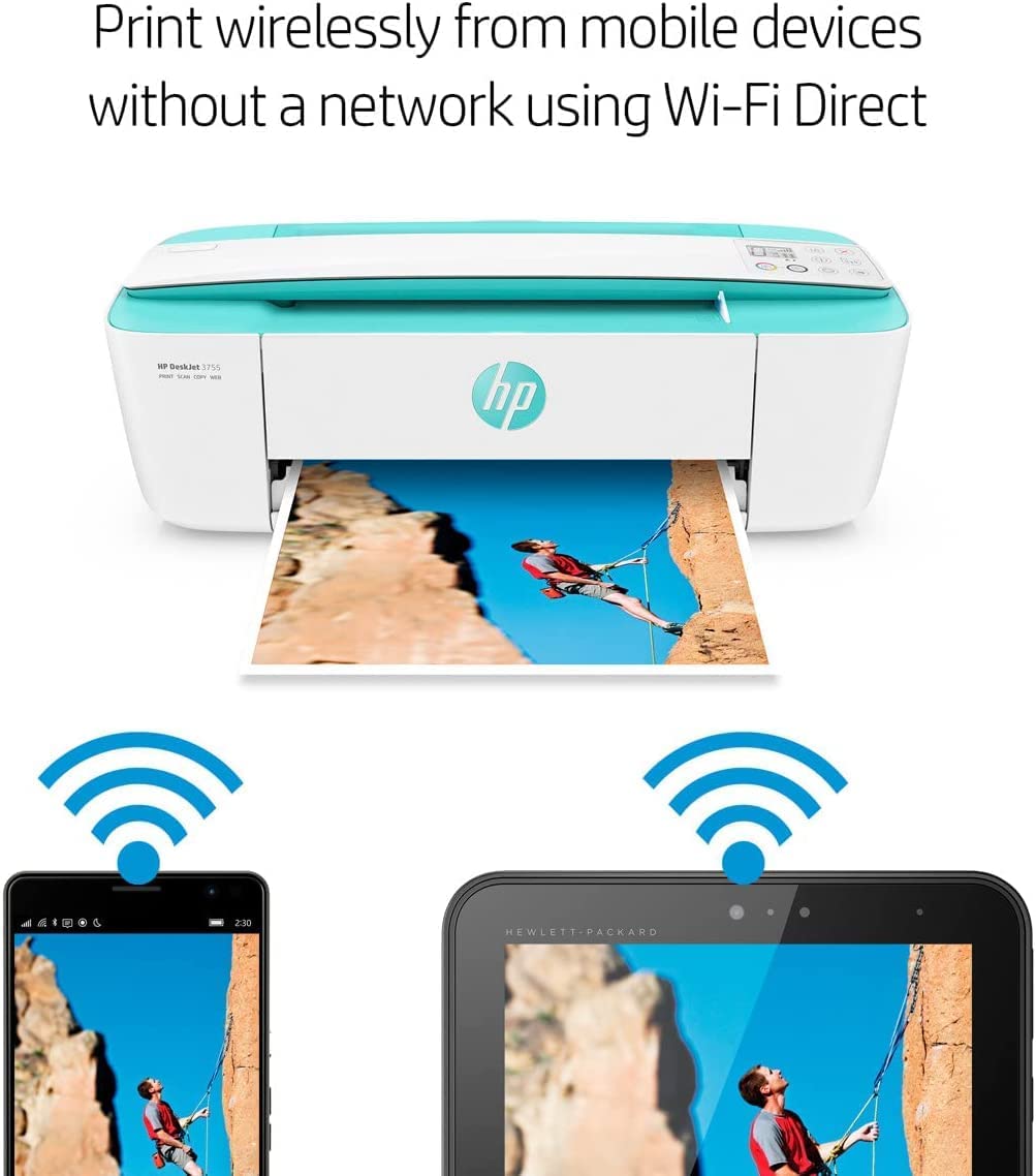 NEEGO HP DeskJet Wireless Color Inkjet Printer All-in-One with LCD Display - Print Scan Copy and Mobile Printing Ultra Compact 6 ft Printer Cable - Image 3